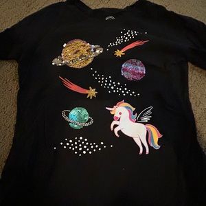 girls long sleeve shirt, large